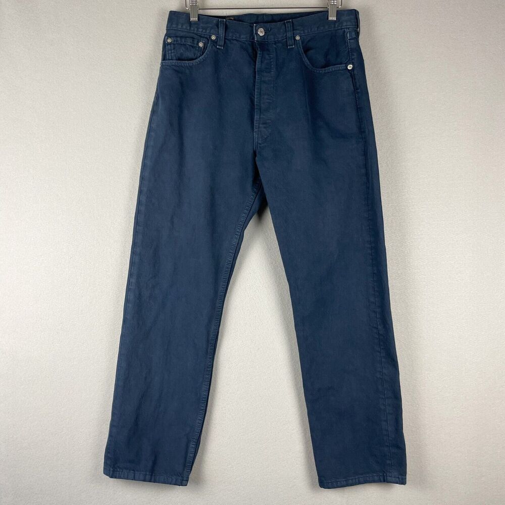 Vintage Levis 501 Straight Jeans Mens 32x30 Blue Button Fly Cotton Y2k USA